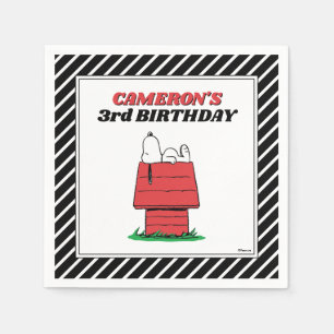 Peanuts Snoopy Dog House Birthday Napkins