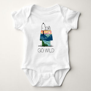 Peanuts Snoopy Dog House Go Wild Baby Bodysuit