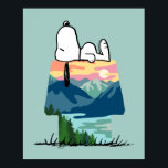 Peanuts | Snoopy Dog House Go Wild Poster<br><div class="desc">Check out this super cute outdoor themed Peanuts design featuring Snoopy.</div>