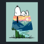 Peanuts | Snoopy Dog House Go Wild Poster<br><div class="desc">Check out this super cute outdoor themed Peanuts design featuring Snoopy.</div>