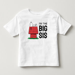 Peanuts Snoopy Dog House I'm the Big Sister Toddler T-shirt
