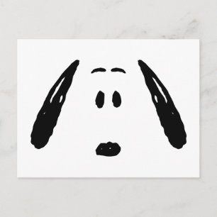 Peanuts   Snoopy Face Postcard