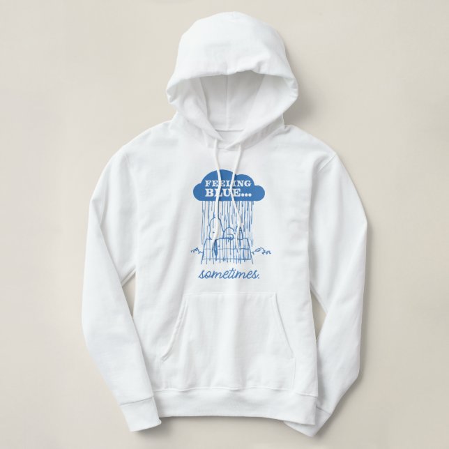 Peanuts | Snoopy Feeling Blue Is OK Too Hoodie (Design Front)