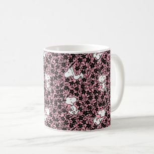 Peanuts Snoopy Flower Vine Pattern Coffee Mug