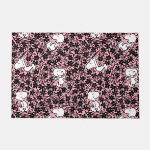 Peanuts   Snoopy Flower Vine Pattern Doormat
