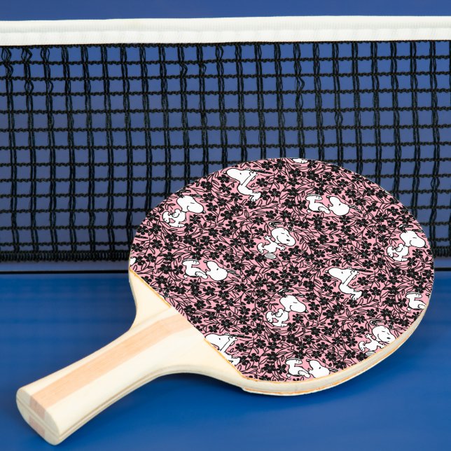Peanuts | Snoopy Flower Vine Pattern Ping Pong Paddle (Insitu)