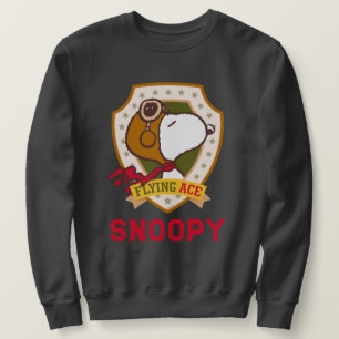 Peanuts Snoopy Flying Ace Badge Sweatshirt