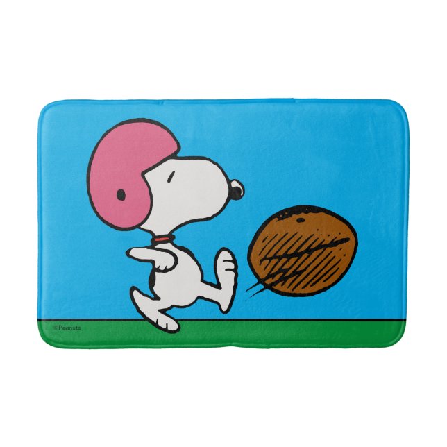 Peanuts | Snoopy Football Kicker Bath Mat (Front)