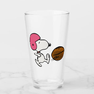 Peanuts Snoopy Football Kicker Glass
