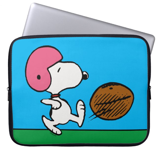 Peanuts | Snoopy Football Kicker Laptop Sleeve (Front)