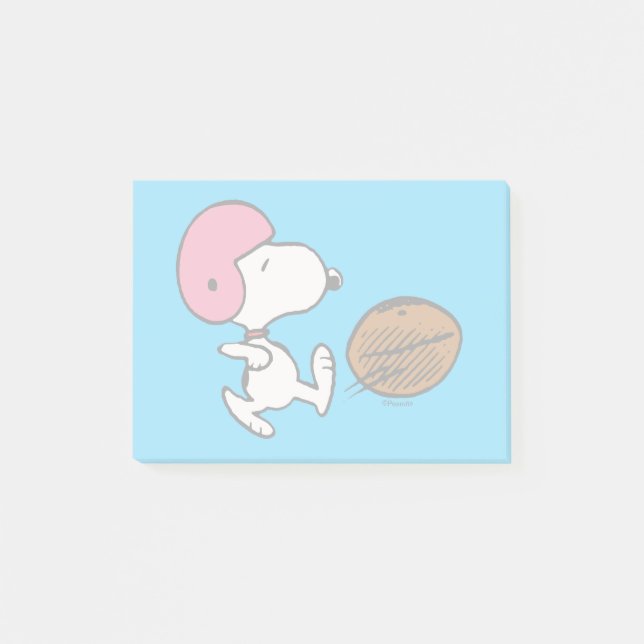 Peanuts | Snoopy Football Kicker Post-it Notes (Front)