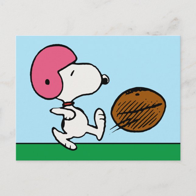 Peanuts | Snoopy Football Kicker Postcard (Front)