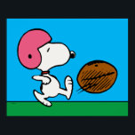 Peanuts | Snoopy Football Kicker Poster<br><div class="desc">This design features Snoopy,  Charlie Brown's beloved beagle,  attempting to kick the football himself.</div>