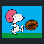 Peanuts | Snoopy Football Kicker Poster<br><div class="desc">This design features Snoopy,  Charlie Brown's beloved beagle,  attempting to kick the football himself.</div>