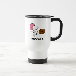 Peanuts   Snoopy Football Kicker Travel Mug