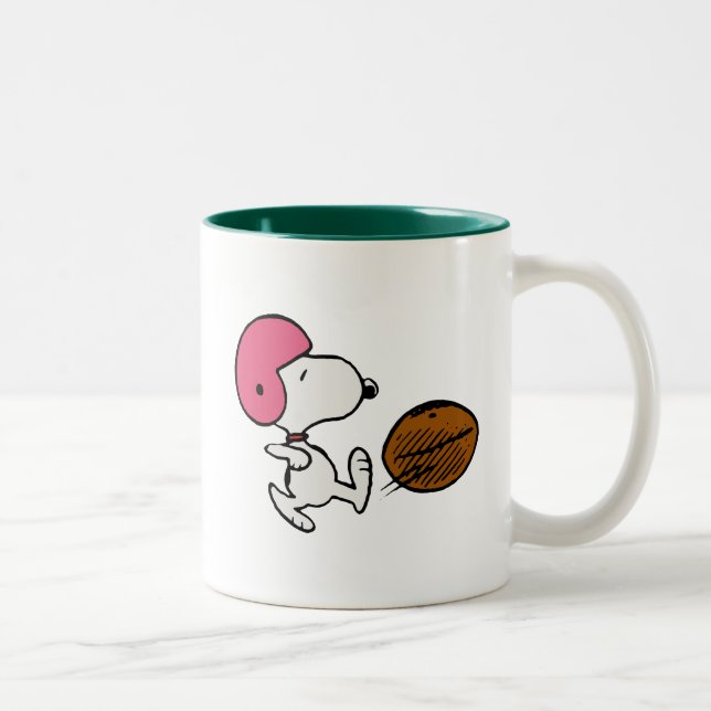 Peanuts | Snoopy Football Kicker Two-Tone Coffee Mug (Right)