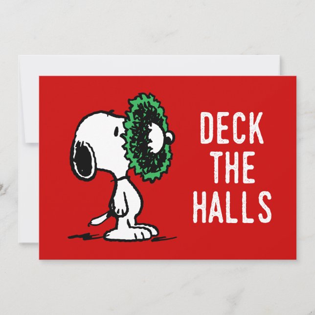 Peanuts | Snoopy for the Holidays Add Your Photos Holiday Card (Front)