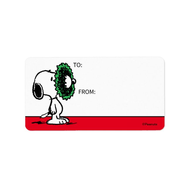 Peanuts | Snoopy for the Holidays Gift Tag (Front)