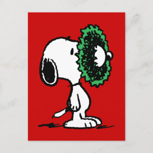 Peanuts Snoopy for the Holidays Holiday Postcard