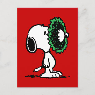 Peanuts Snoopy for the Holidays Postcard