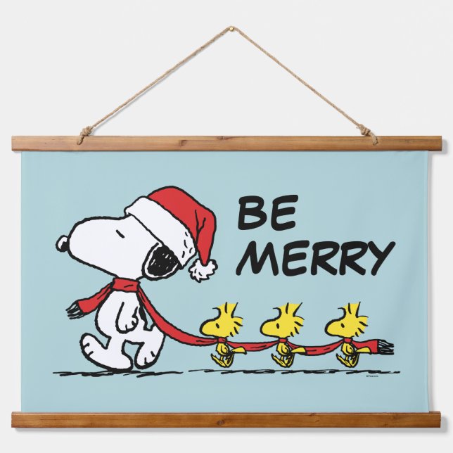 Peanuts | Snoopy & Friends Winter Scarf Hanging Tapestry (Front)