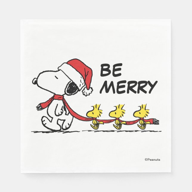 Peanuts | Snoopy & Friends Winter Scarf Napkin (Front)