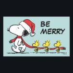 Peanuts | Snoopy & Friends Winter Scarf Sticker<br><div class="desc">Celebrate the holidays and your love of Peanuts with this cute design featuring Snoopy,  Woodstock & friends wearing a red winter scarf.</div>