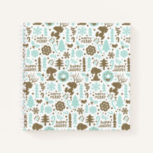 Peanuts   Snoopy Frosty Christmas Pattern Notebook