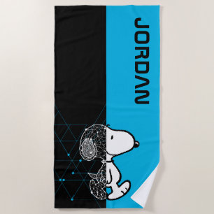 Peanuts   Snoopy Geometric Design Beach Towel