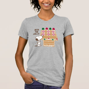 Peanuts   Snoopy Gingerbread House T-Shirt