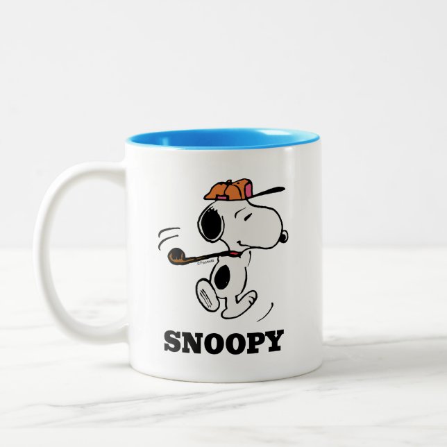Peanuts | Snoopy Golf Swing Two-Tone Coffee Mug (Left)