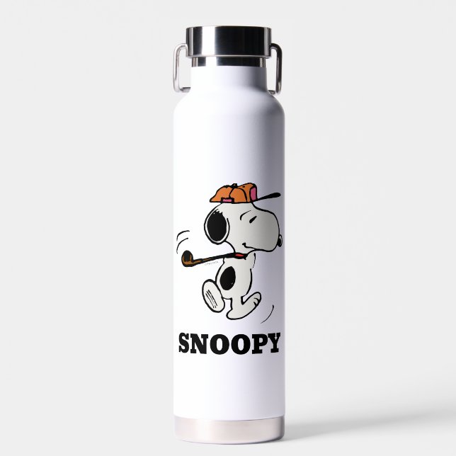 Peanuts | Snoopy Golf Swing Water Bottle (Front)
