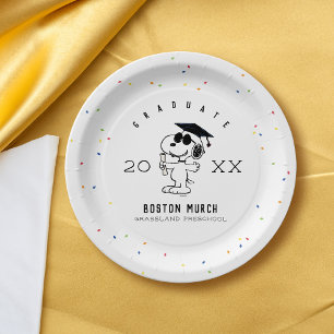 Peanuts   Snoopy Graduate Paper Plate