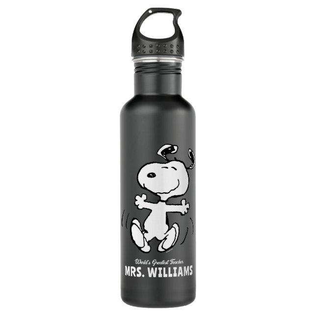 Peanuts | Snoopy Greatest Teacher Personalized 710 Ml Water Bottle (Front)