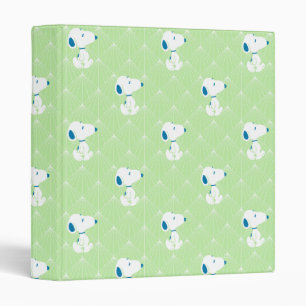 Peanuts   Snoopy Green Deco Dreams Pattern Binder