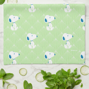 Peanuts   Snoopy Green Deco Dreams Pattern Kitchen Towel