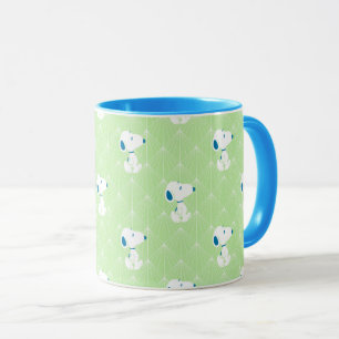 Peanuts Snoopy Green Deco Dreams Pattern Mug