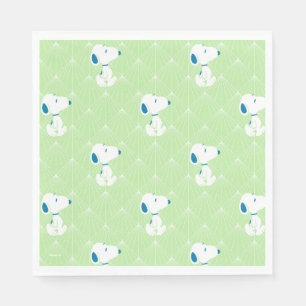 Peanuts   Snoopy Green Deco Dreams Pattern Napkin