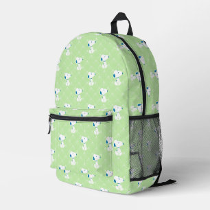 Peanuts   Snoopy Green Deco Dreams Pattern Printed Backpack