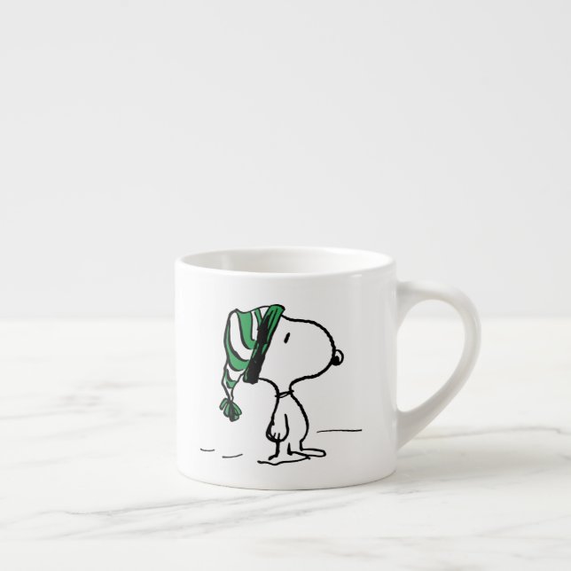 Peanuts | Snoopy Green Snow Cap Espresso Cup (Right)
