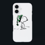 Peanuts | Snoopy Green Snow Cap iPhone 16 Case<br><div class="desc">Check out this fun Peanuts design featuring Snoopy.</div>