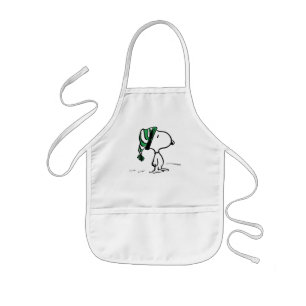 Peanuts Snoopy Green Snow Cap Kids Apron