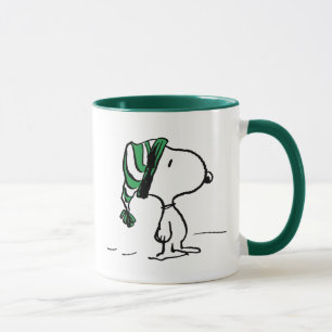Peanuts   Snoopy Green Snow Cap Mug