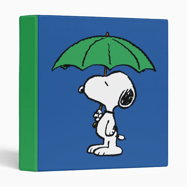 Peanuts | Snoopy Green Umbrella Binder (Front/Spine)