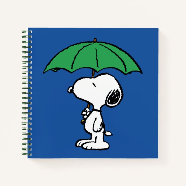 Peanuts | Snoopy Green Umbrella Notebook (Front)