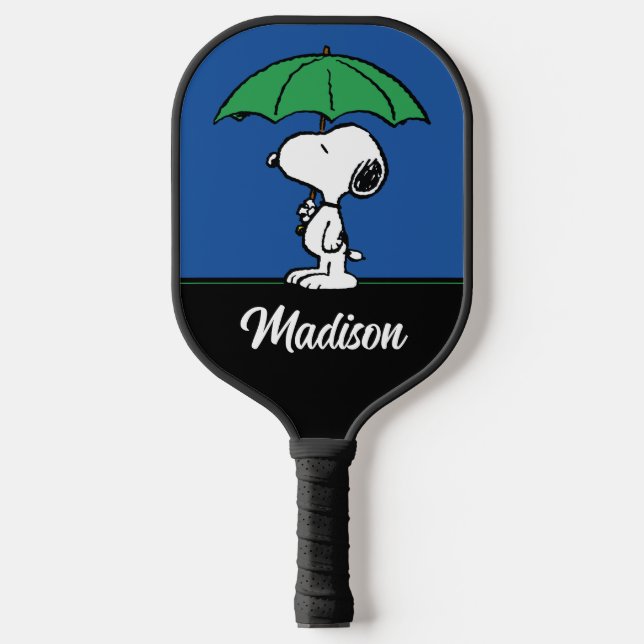 Peanuts | Snoopy Green Umbrella Pickleball Paddle (Front)