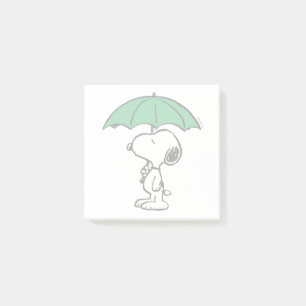 Peanuts   Snoopy Green Umbrella Post-it Notes