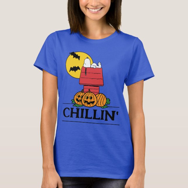 Peanuts | Snoopy Halloween Doghouse T-Shirt (Front)