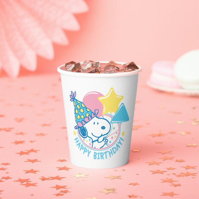 PEANUTS | Snoopy Happy Birthday Balloons Paper Cups (Insitu)