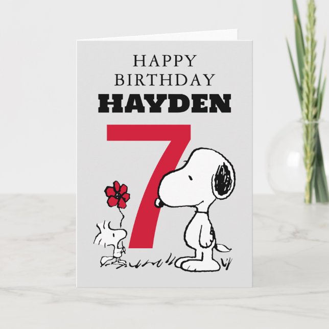 PEANUTS | Snoopy Happy Birthday Card (Front)